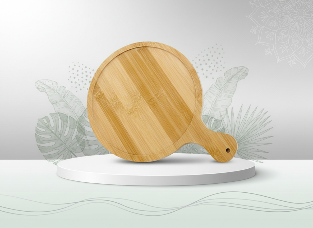 Bamboo Pizza Board 20x30x1cm