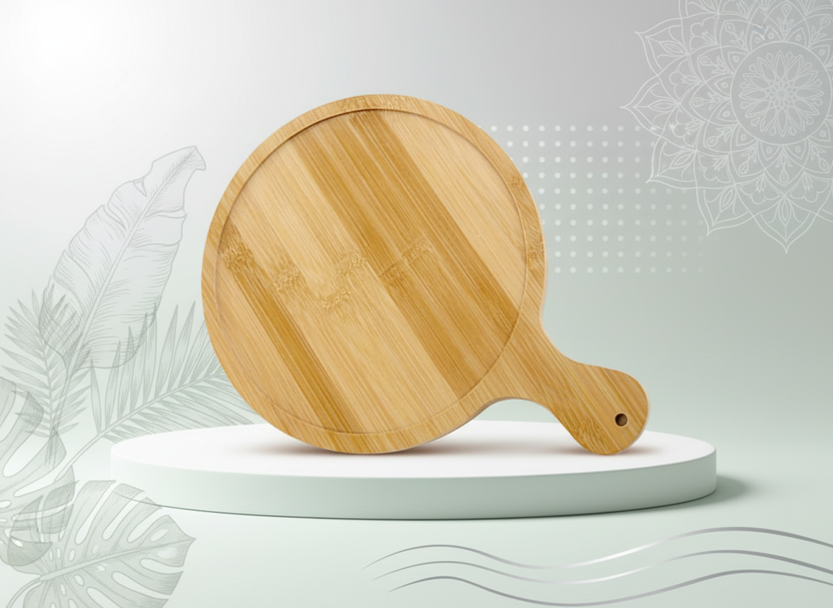 Bamboo Pizza Board 30x43x1cm