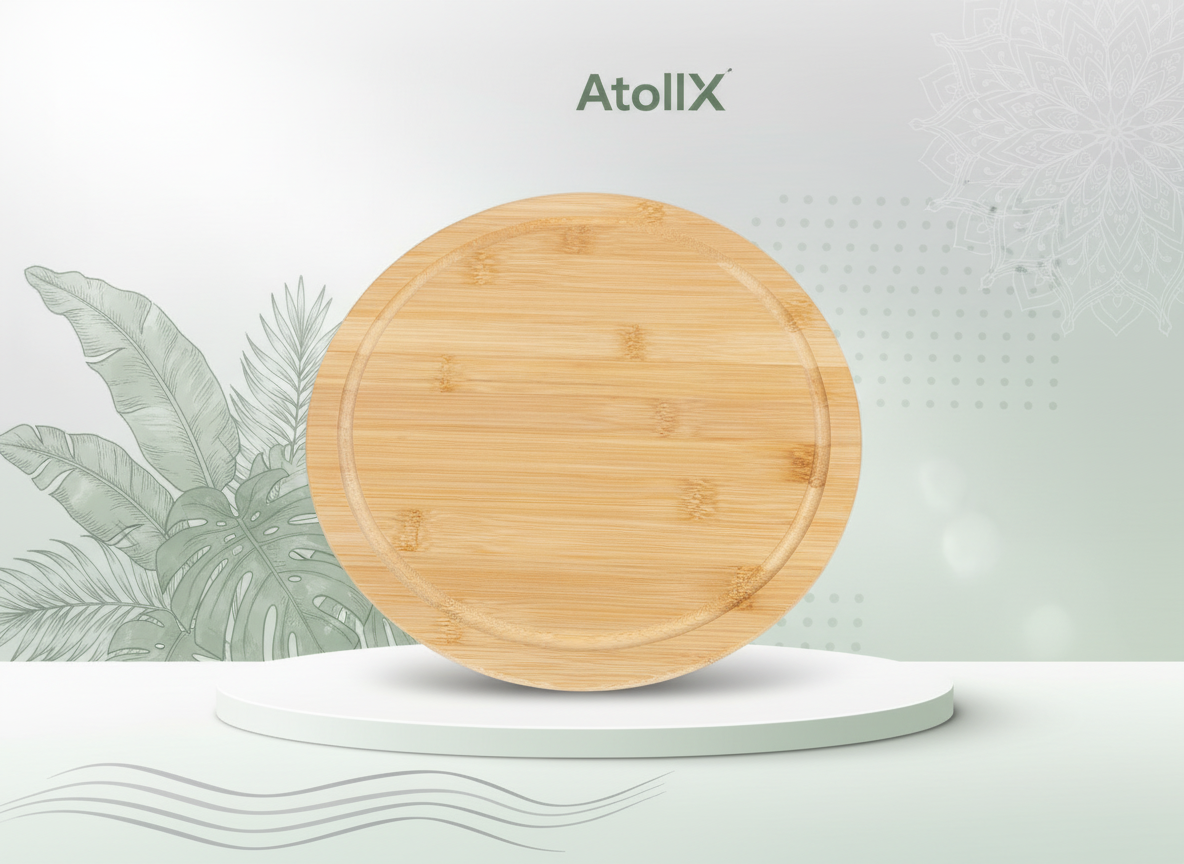 Bamboo Pizza Board Round 30x1cm
