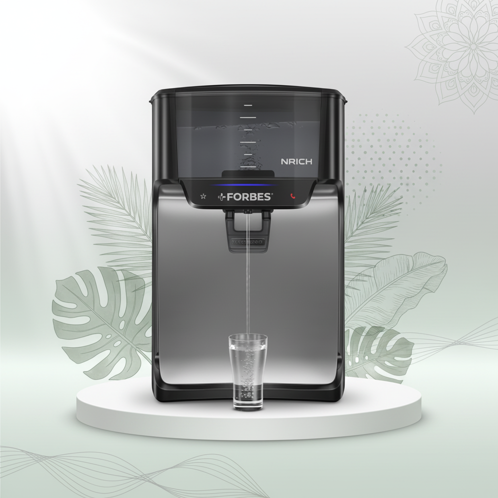 FORBES NRICH HD RO+UV+MTDS Water Purifier with Zero Pressure Pump