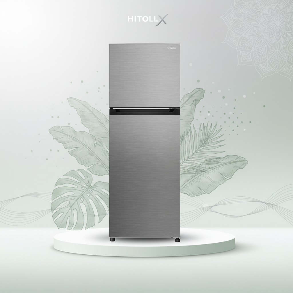 HITACHI 2 Door Refrigerater HRTN5255M SILVER