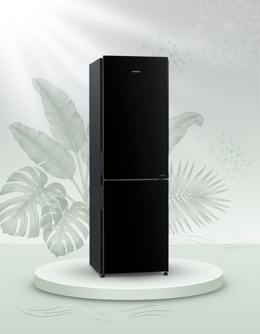 HITACHI 410L BOTTOM FREEZER REFRIGERATOR RBG410PUK6GBK
