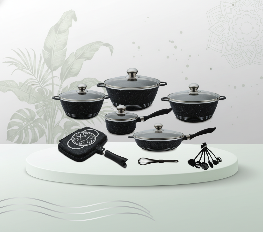 HotChef Granite Coating Cookware Set 23pcs