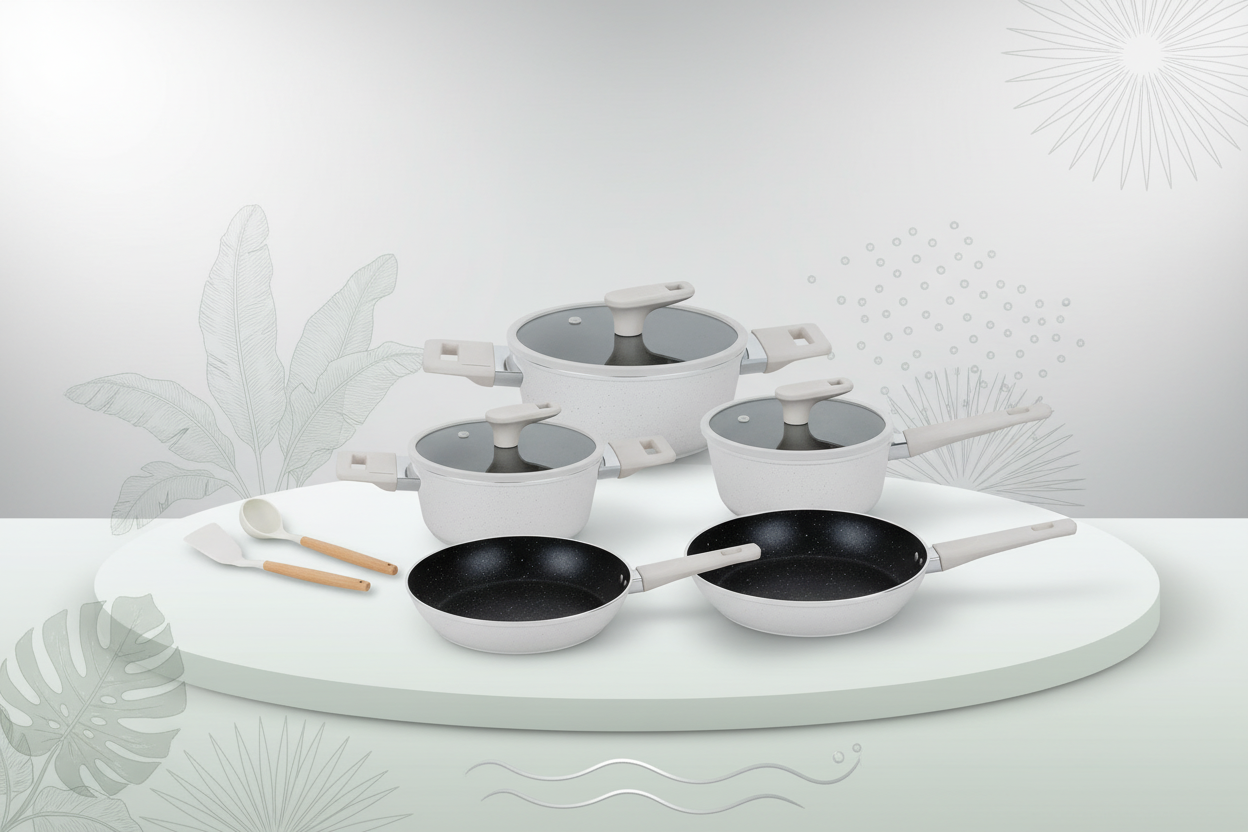 HotChef Granite Cookware Set 10pcs