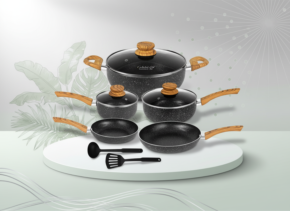 HotChef Granite Cookware Set 10pcs - Image 2