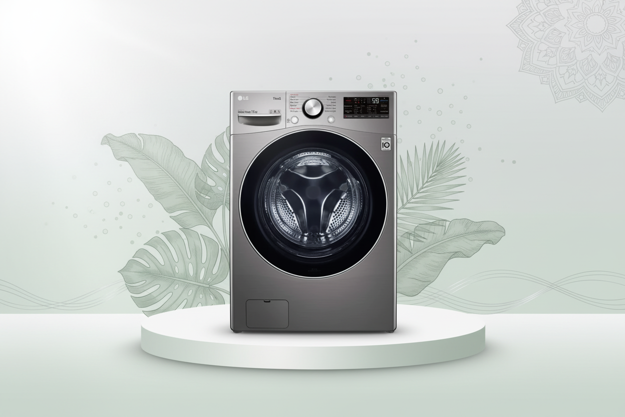 LG 15KG FRONT LOAD WASHING MACHINE F0L9DYP2S SILVER