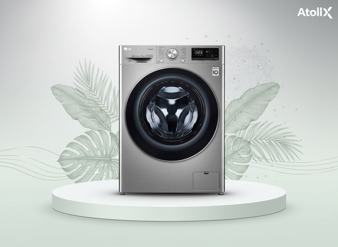 LG 7kg F/Load W/Machine F2Y1QYP6J Silver - Image 2