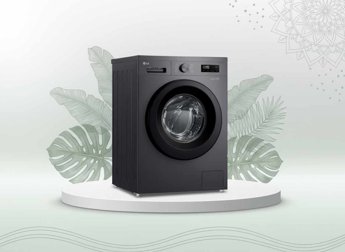 LG 8 kg F/Load W/Machine F2Y1TYP6J Silver