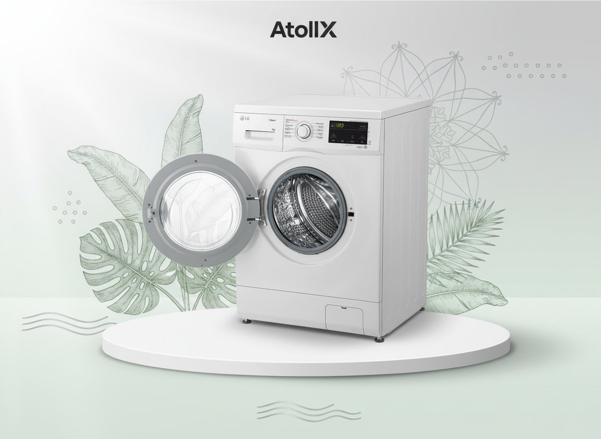 LG 8 Kg F/Load W/Machine F4J3TYL3W White