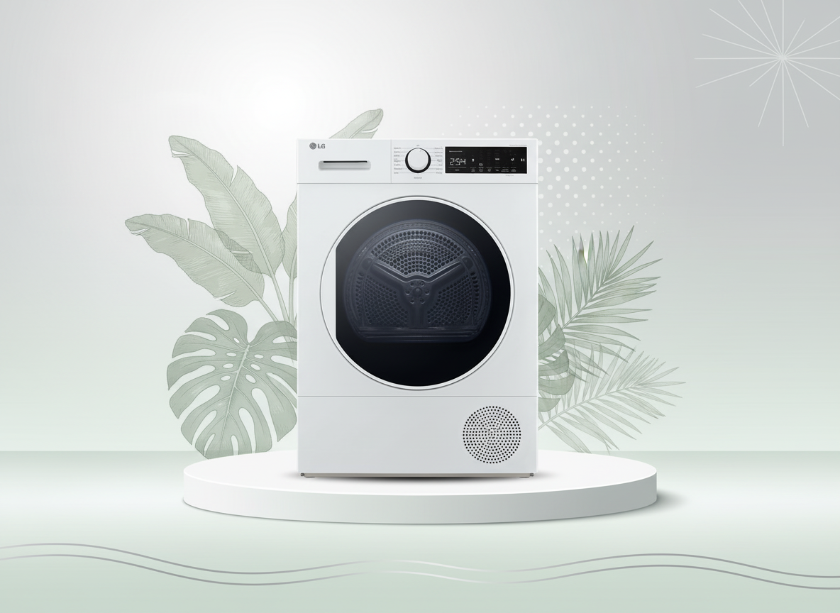 LG 8kg Dryer RH80T2AP6RM white