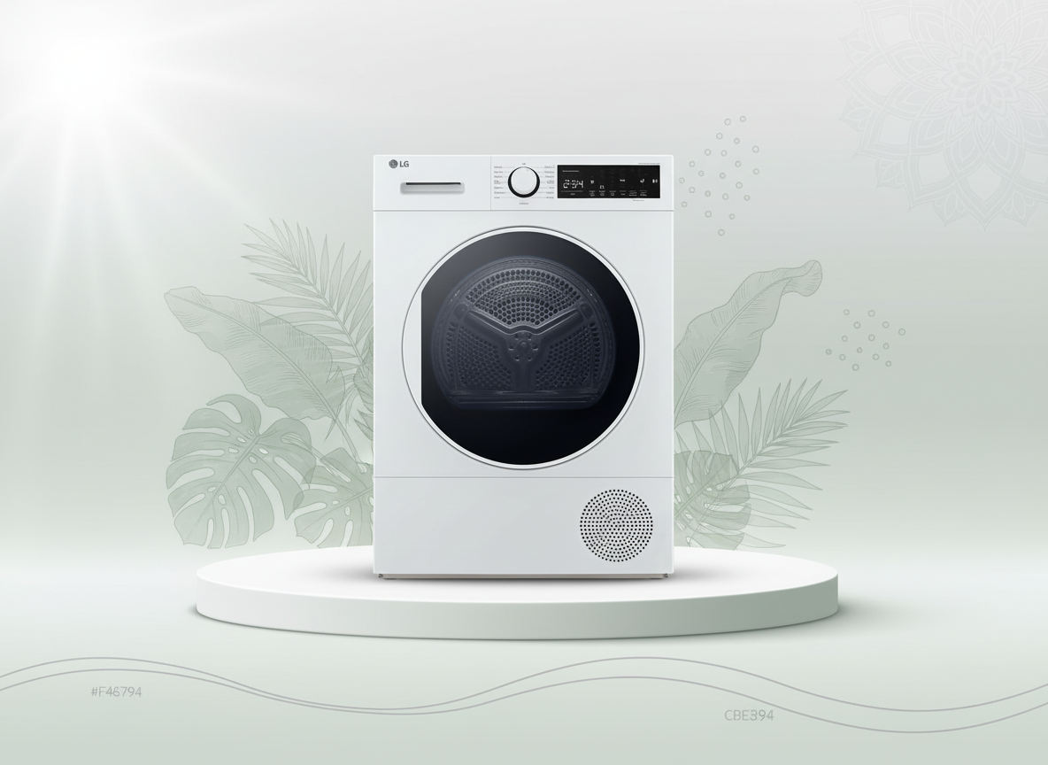 LG 8kg Dryer RH80T2AP6RM white - Image 2