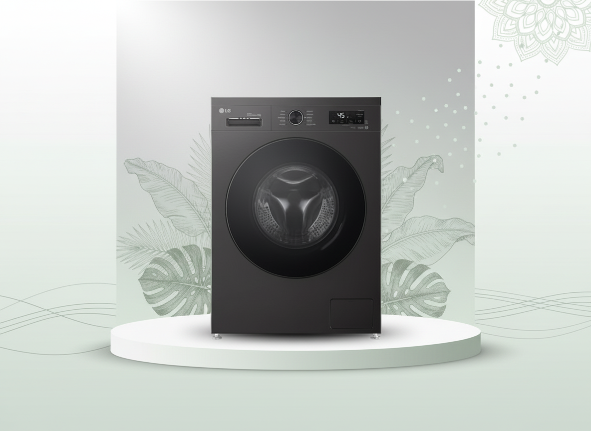 LG 8kg F/Load W/Machine F4Y2TYGYZ Silver