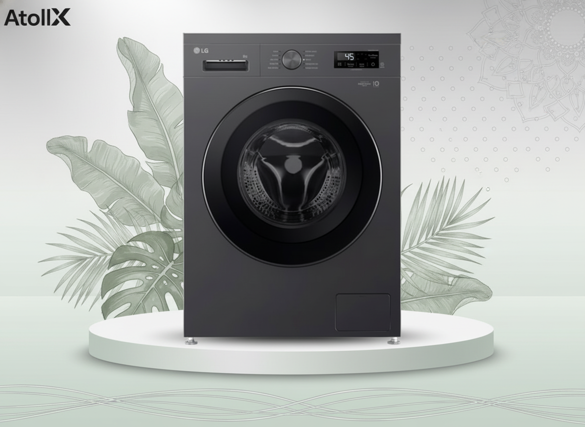 LG 9KG F/Load Washing Machine F4R6VYGCP Silver