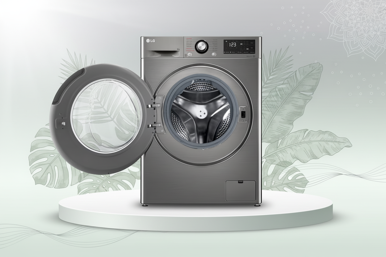 LG 9KG WASHING MACHINE F4R3VYG6P SILVER
