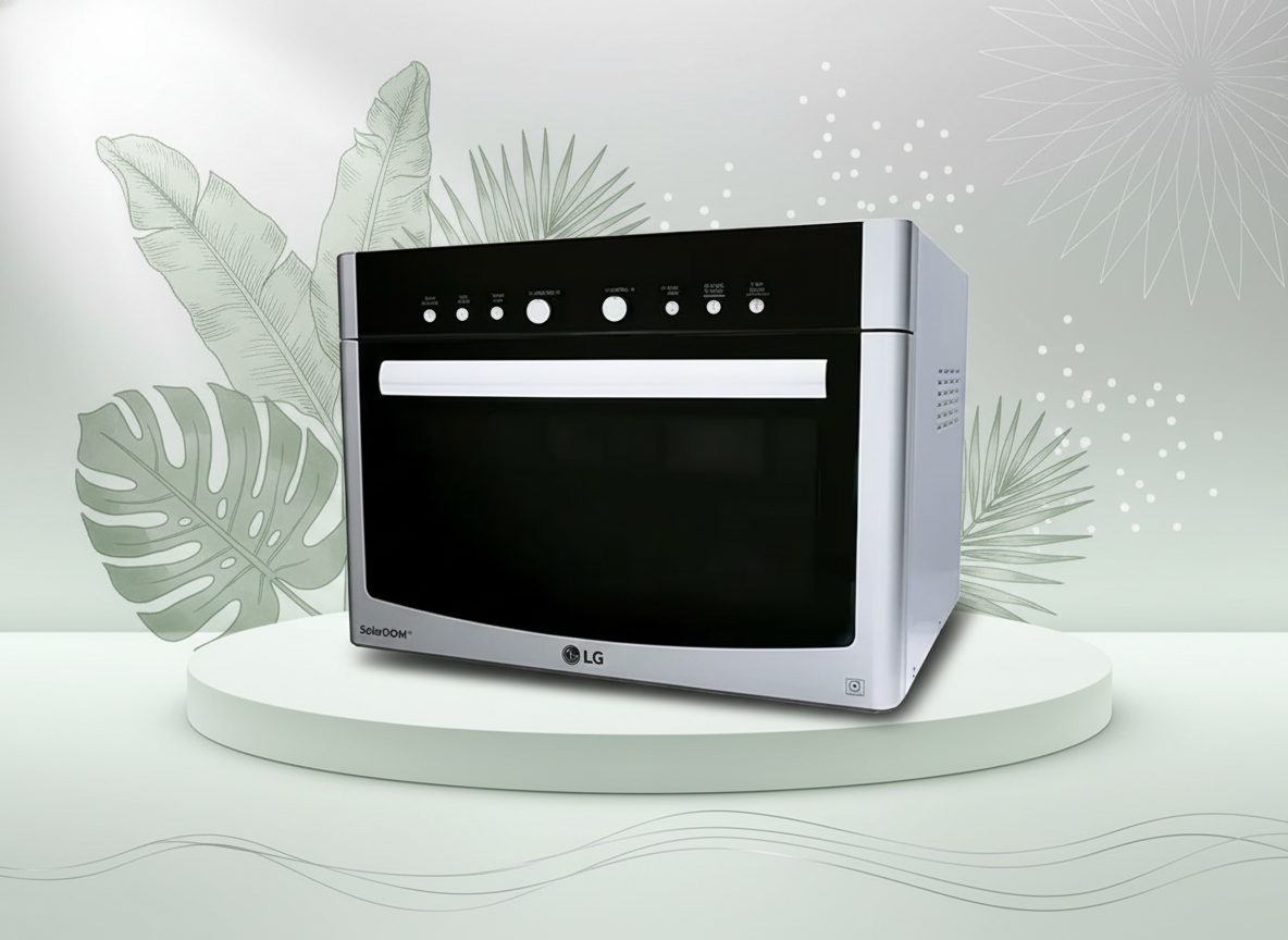LG Solar Dom Convection Microwave Oven 38L MA3882QC Black & White