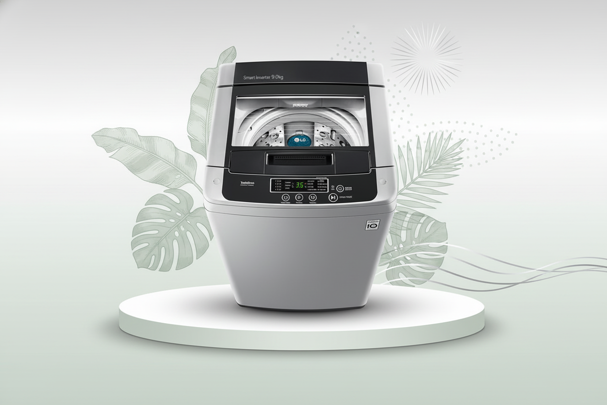 LG Smart Inverter Top Load Washing Machine 9KG T9585BDHVH