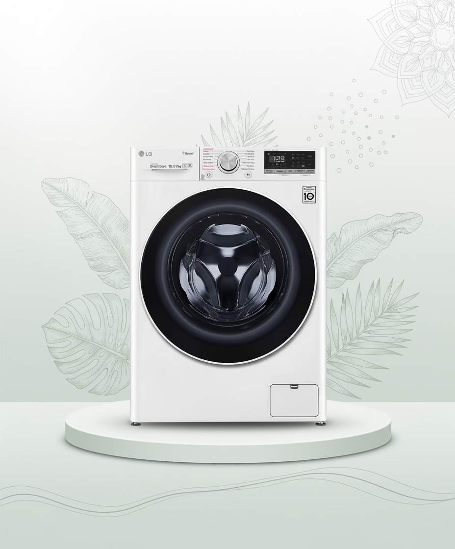 LG VIVACE Washer Dryer Combo, 10.5/7 kg White F4V5RGPOW