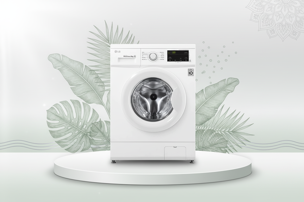 LG WASHING MACHINE 8 KG FRONT LOAD FH2J3TDNP0