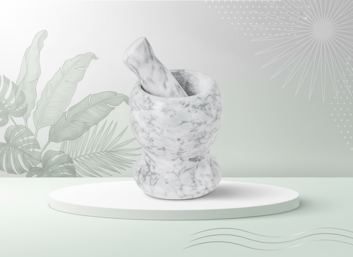 Marble Pestle and Mortar Set