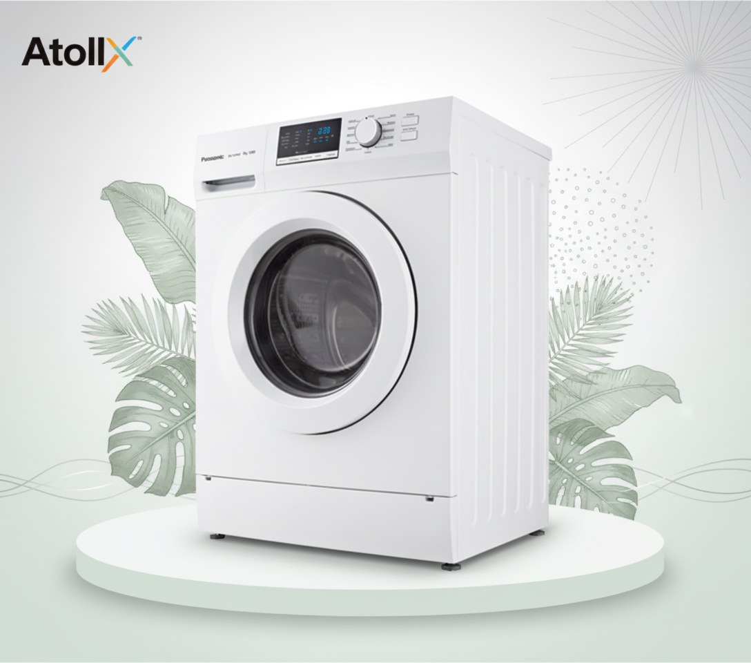 PANASONIC 8kg F/Load Washing Machine NA-128XBI