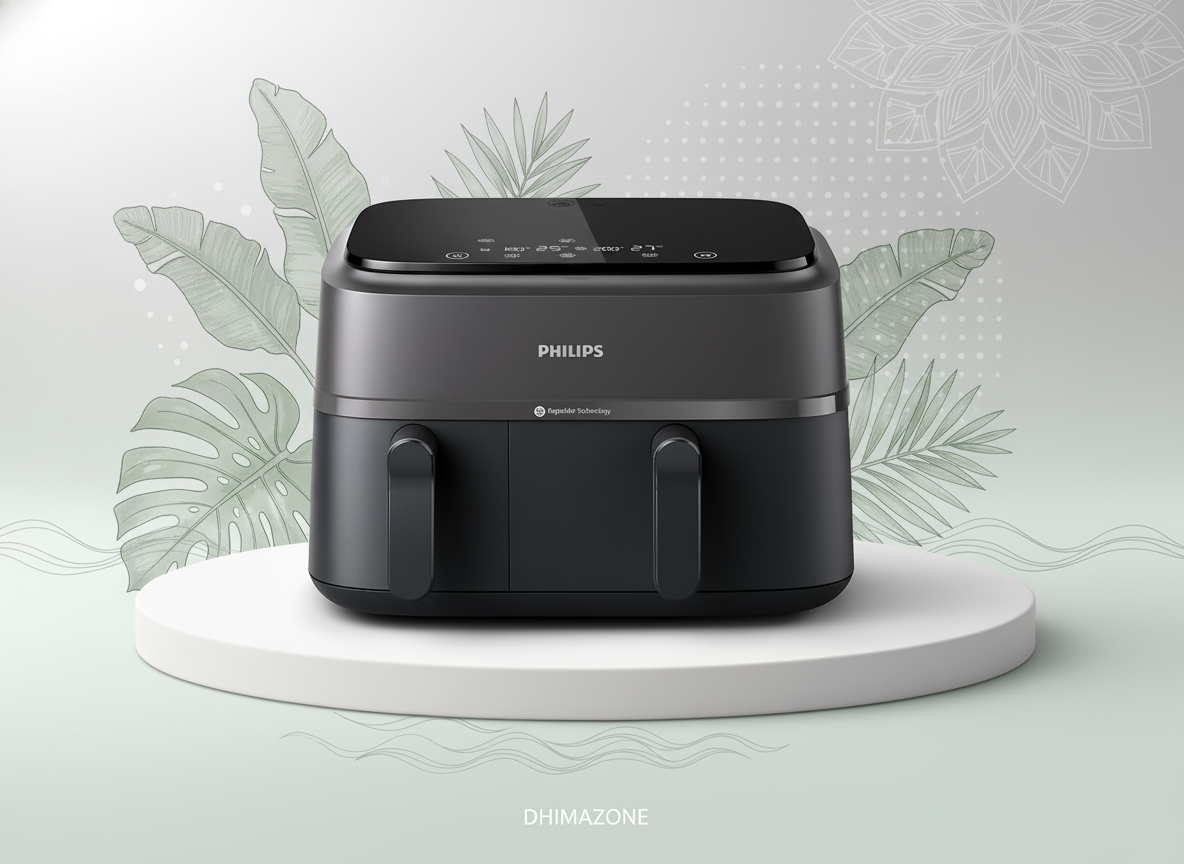 PHILIPS Air Fryer-Dual Basket 9L NA350