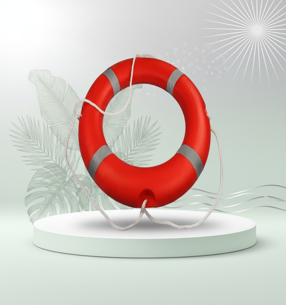 Red Lifebuoy Round / Rescue Tube 2.5kg