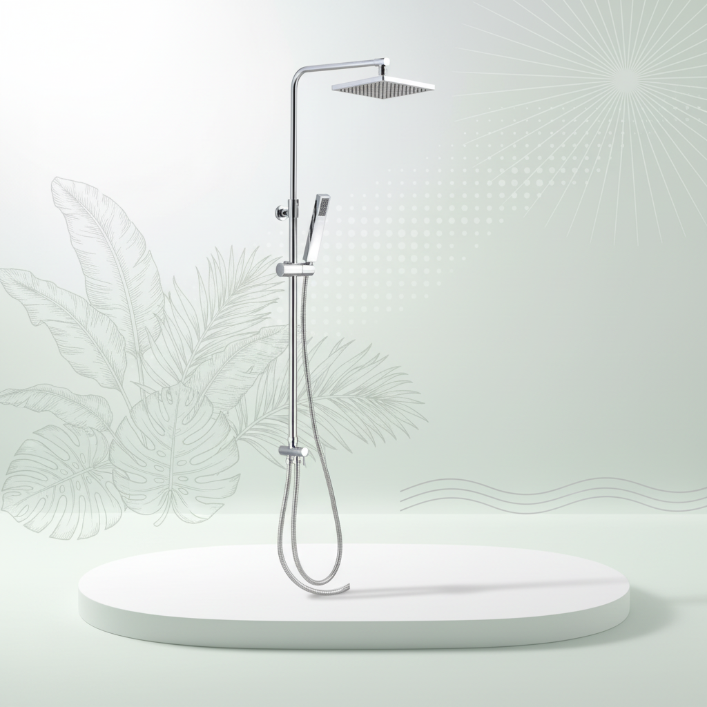 Rubine Rain Shower Column Rsr-Nova-S3020-Ch