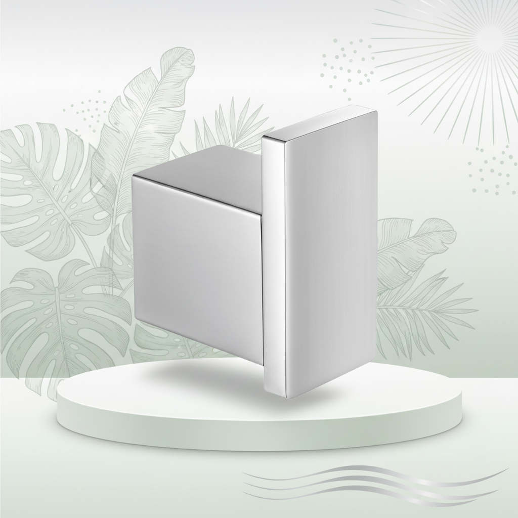 Rubine Robe Hook – Matt Chrome Zn-4404-Mc
