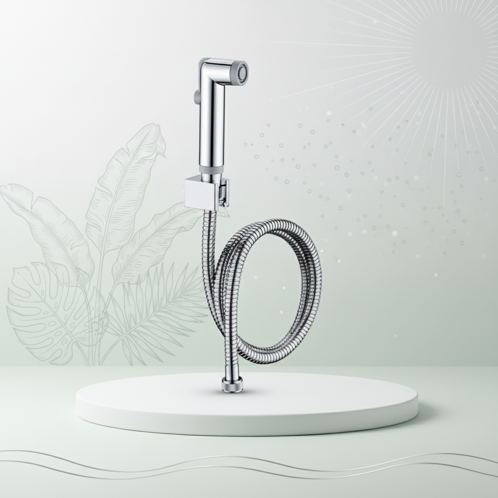 Rubine Round Bidet Spray (Chrome) Rsp-Flusso-19-Ch