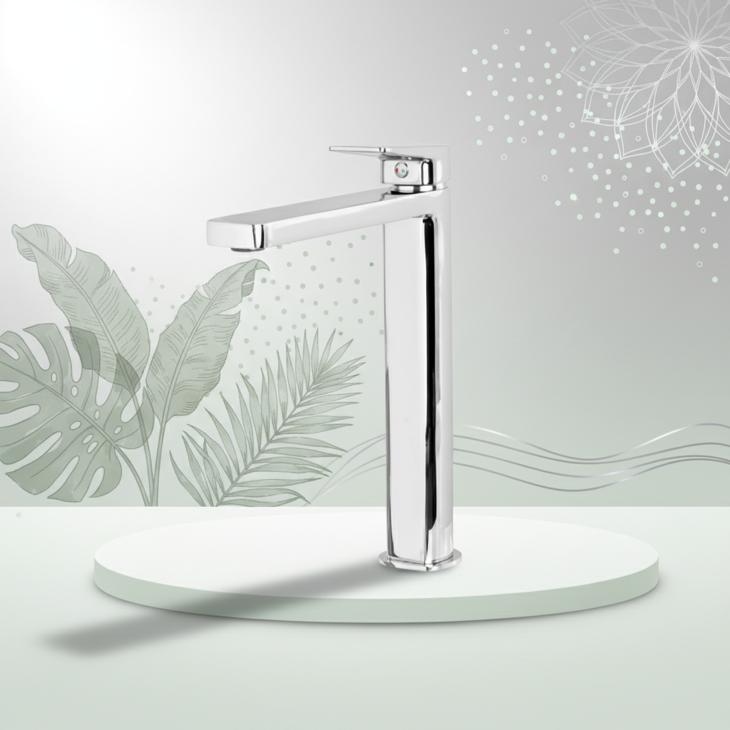 Rubine Tall Basin Mixer Razzo 4021-Lx