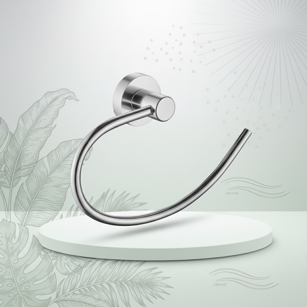 Rubine Towel Ring – Matt Chrome Ge-5209-Mc