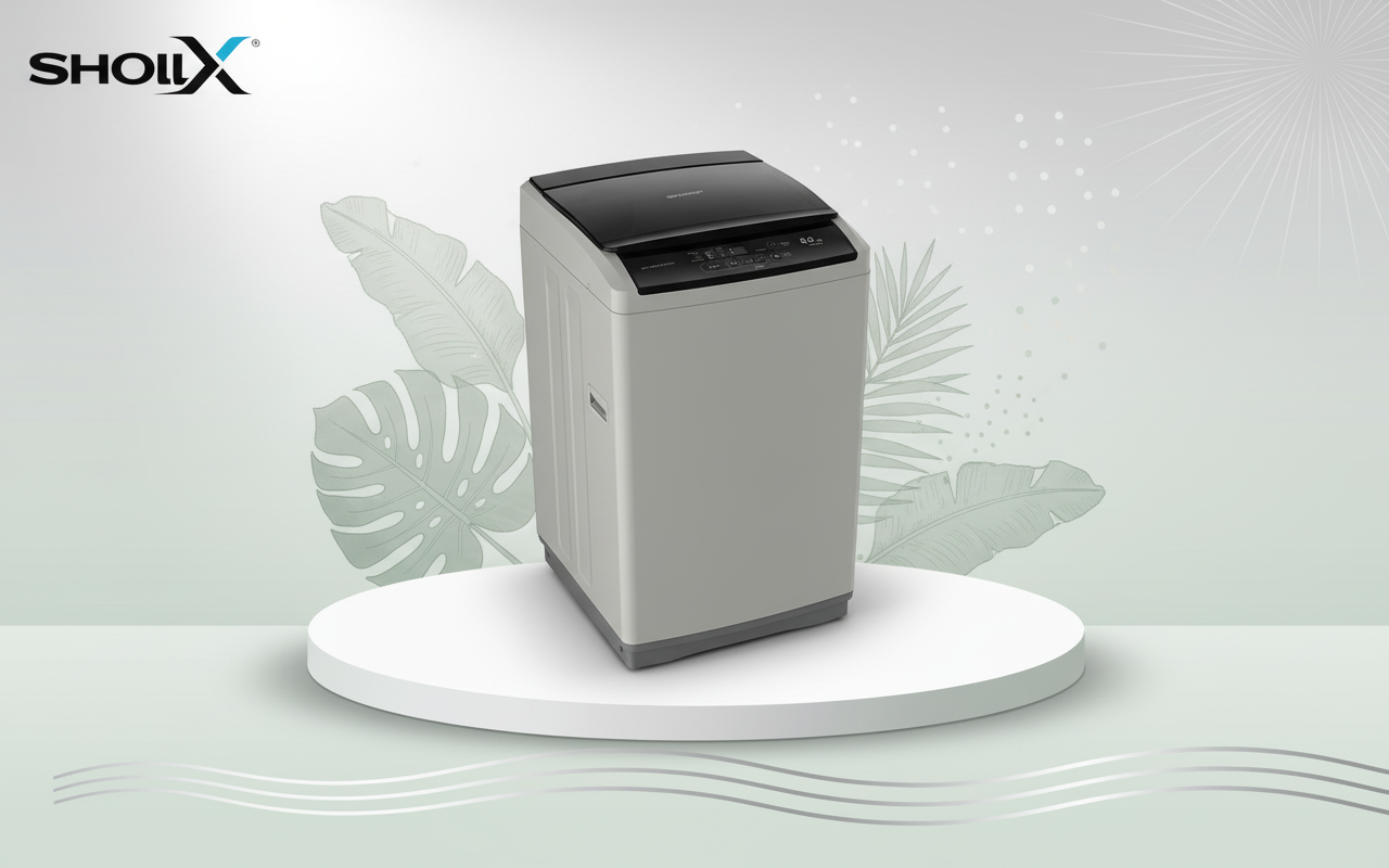SHARP 8KG FULLY AUTO WASHING MACHINE ES-818X