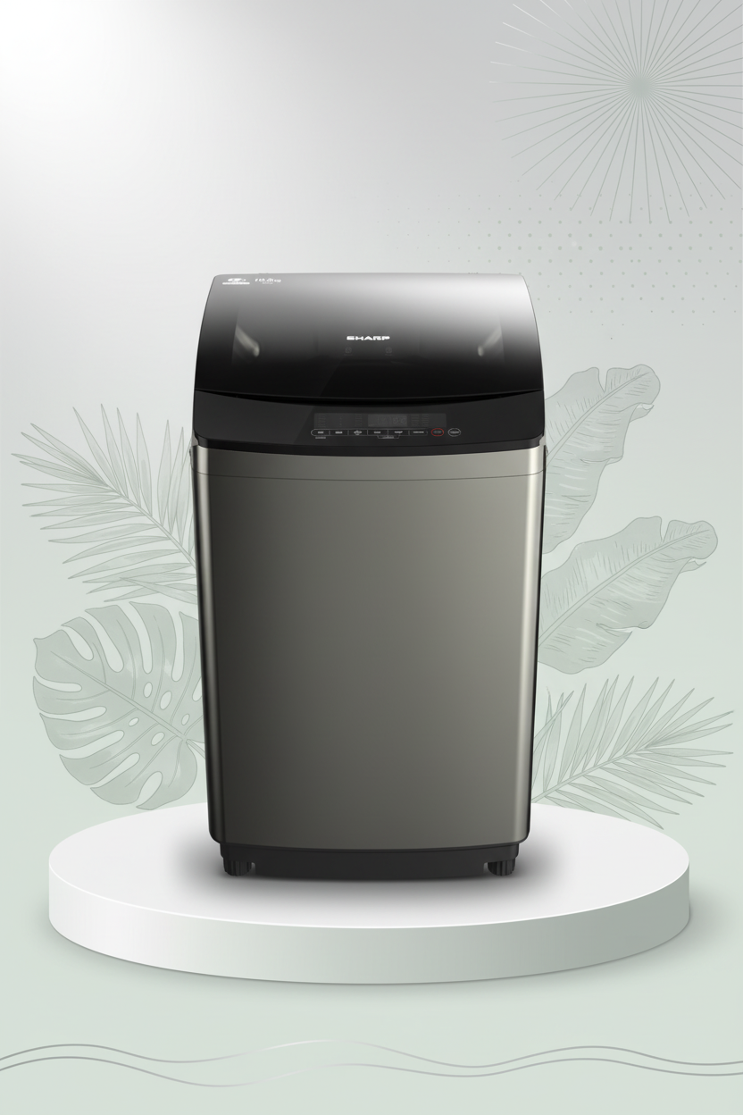 SHARP TOP LOAD 10KG INVERTER WASHER ES-F100G