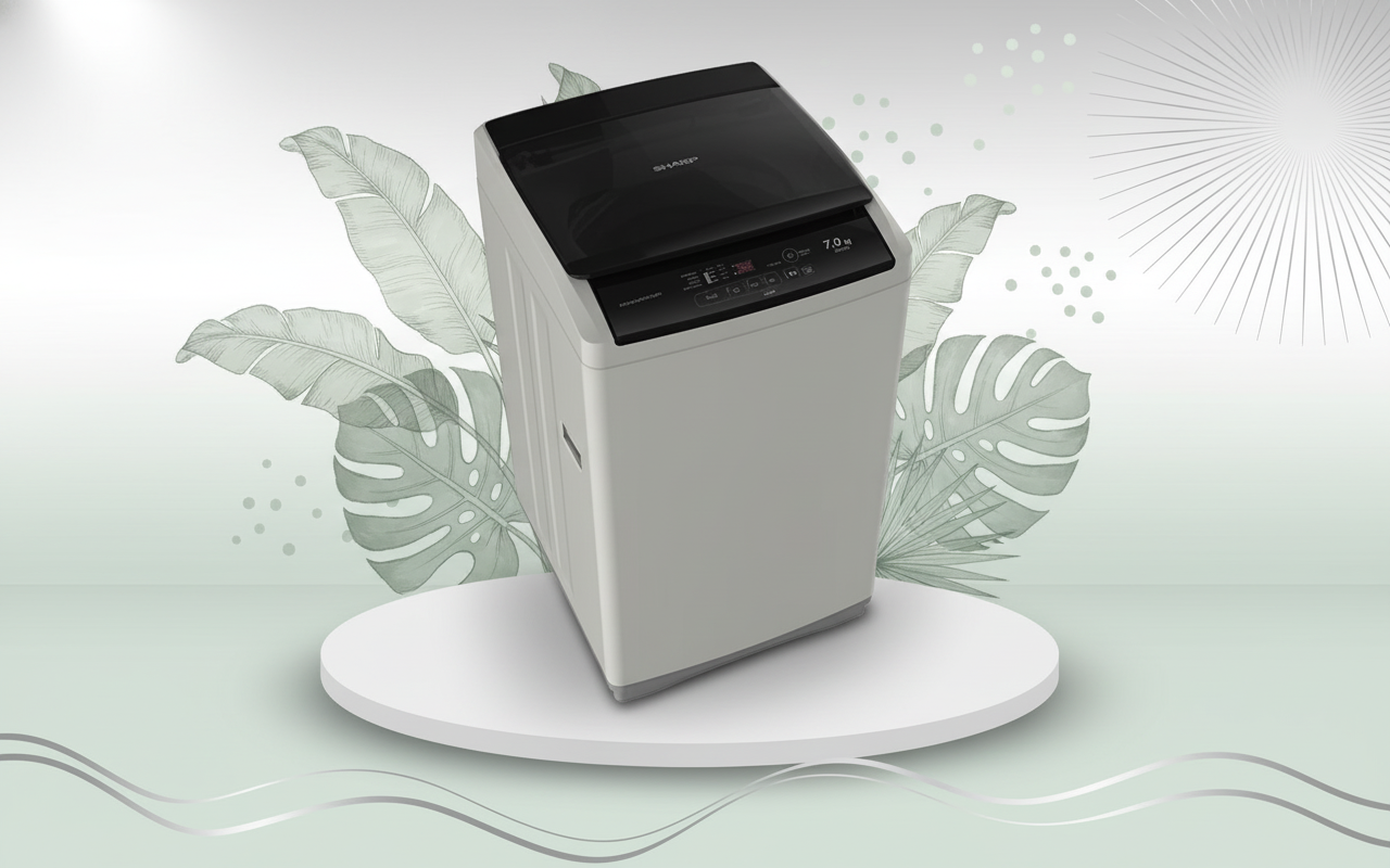 SHARP TOP LOAD WASHING MACHINE 7KG ES718X