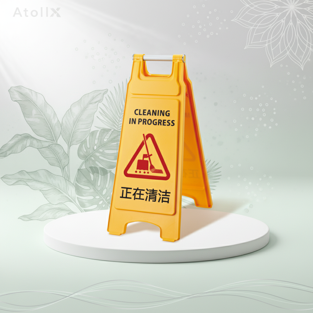 SIGN STAND -CLEANING IN PROGRESS