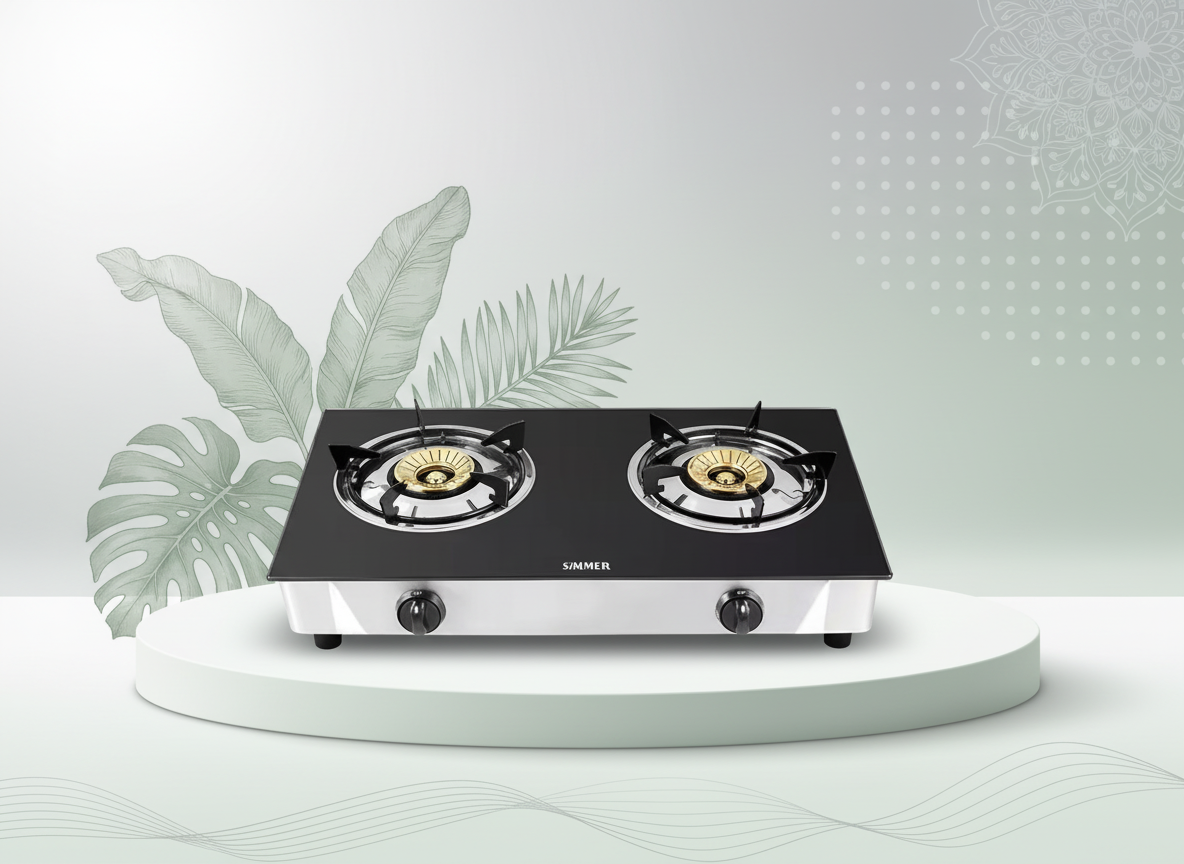 SIMMER 2 BURNER GAS STOVE STG201