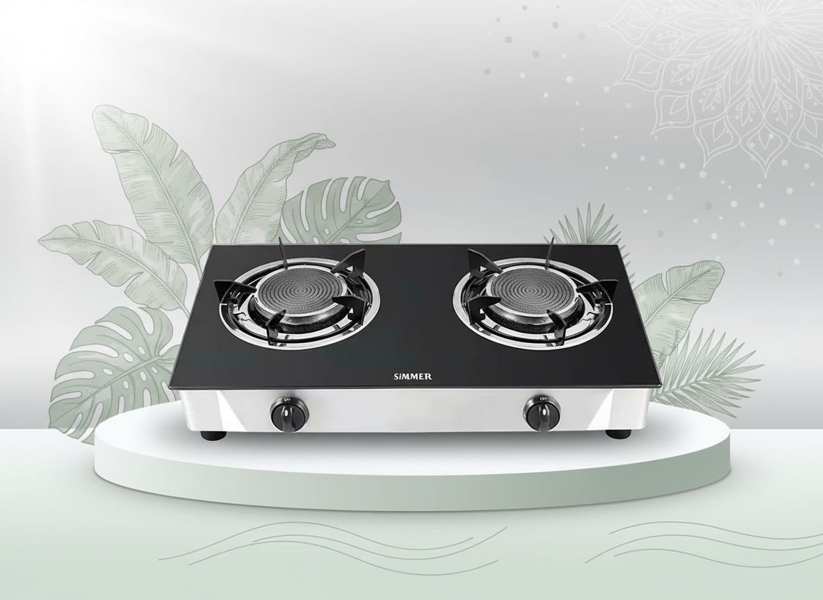 SIMMER 2 BURNER GAS STOVE STG202