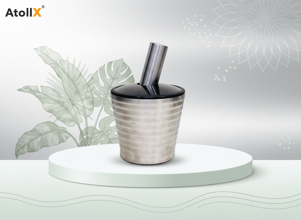SS Garlic Grinder 13cm