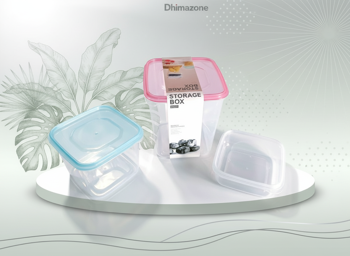 Storage Box/Plastic Container 3Pcs Set (5921)