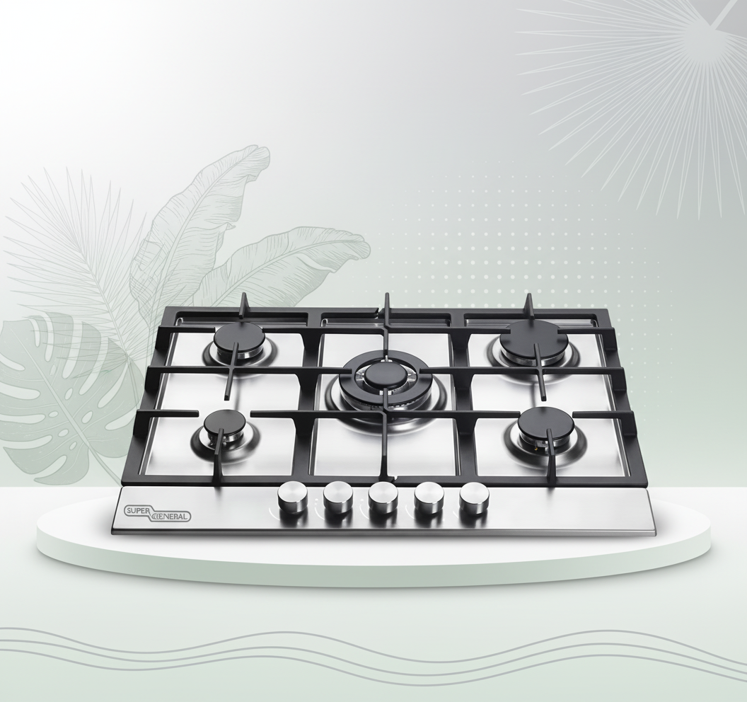 SUPER GENERAL 5 Burner SS Built-in Hob SGHBG90TF