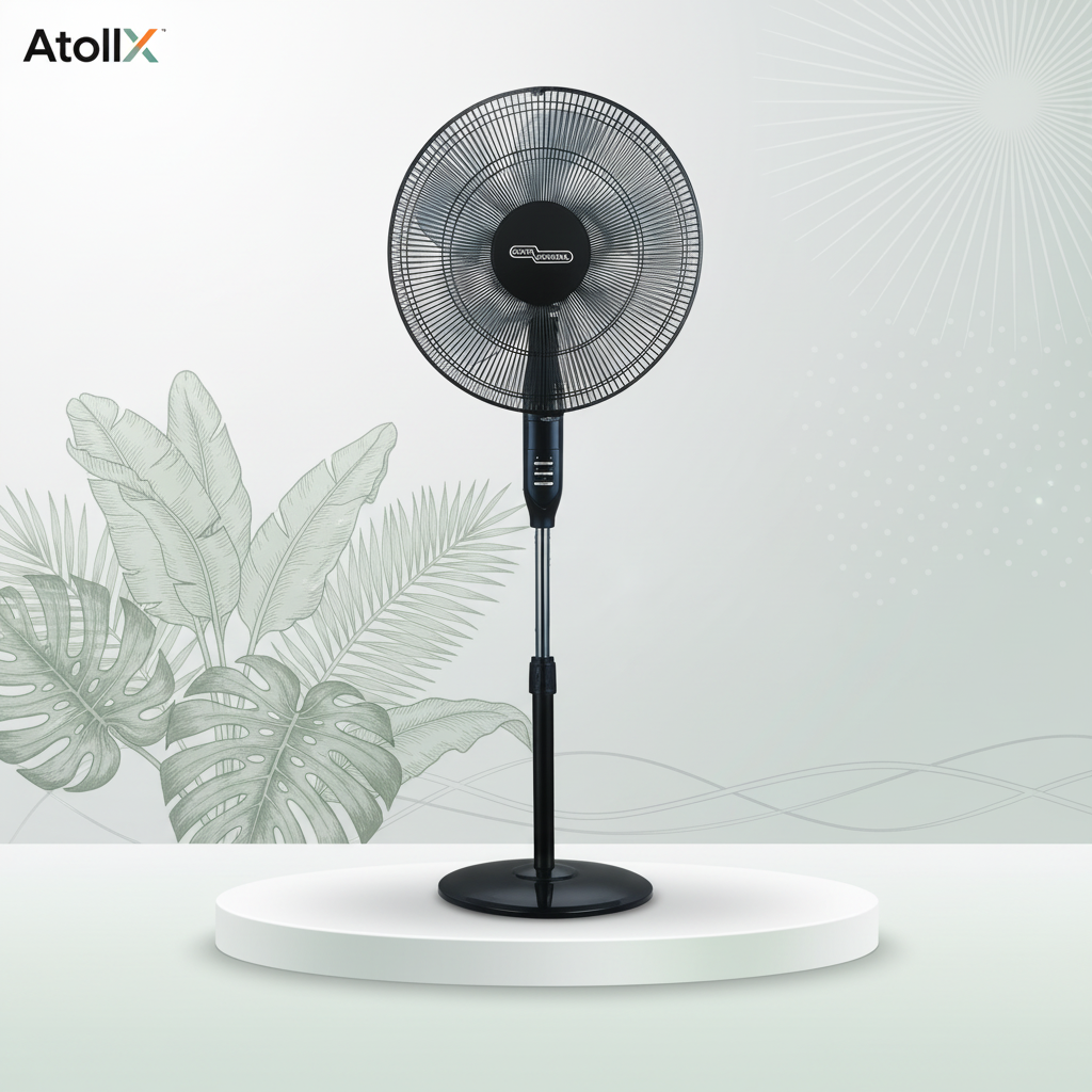 SUPER GENERAL PEDESTAL FAN 16″ W/REMOTE BLACK SGSF48MR